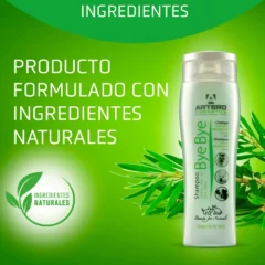 ingredientes champú repelente de parásitos para perros artero champú bye bye