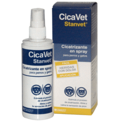 cicatrizante en spray para perros y gatos cicavet spray 250ml