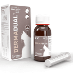 pelo y piel gatos y hurones dermadual gatos gel