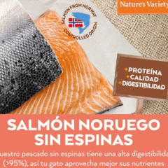 ingrediente Nature´s Variety NO GRAIN salmón gatos adultos