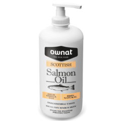 aceite de salmón para perros y gatos ownat scottish 250 ml omega 3 y omega 6