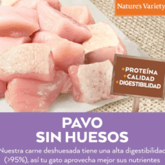 pavo de Pienso para gatos adultos esterilizados pavo Nature´s Variety NO GRAIN pavo
