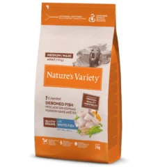 pienso para perros Nature´s Variety Pescado blanco Healthy Grains para perros medium:maxi 3 kg