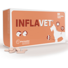 antiinflamatorio para perros y gatos inflavet para inflamación crónica 60 comprimidos