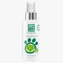 limpieza cara, hocico, patas perros menforsan limpiador facial 125 ml