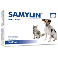 protector hepático para gatos y perros de razas pequenas samylin comprimidos