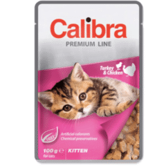 alimento húmedo calibra cat kitten premium line pollo-pato 100 g pouches
