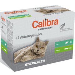 comida húmeda para gatos calibra cat sterilised premium line 12x100 g