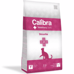 alimento para gatos con cálculos de estruvita, problemas en el tracto urinario inferior calibra vet diet cat struvite 2 kg