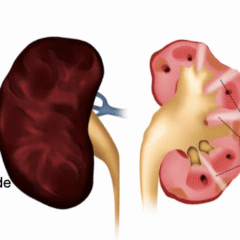 riñón afectado con ERC insuficiencia renal perros
