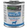 comida húmeda para perros con alergias farmina vet life hypoallergenic lata pato y patatas perros 300 g