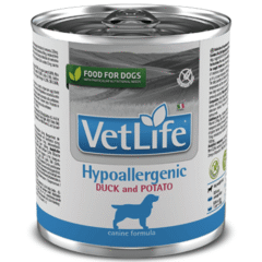 comida húmeda para perros con alergias farmina vet life hypoallergenic lata pato y patatas perros 300 g