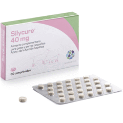 protector hepático apoyo hepático en perros y gatos silycure 40 mg 60 comprimidos