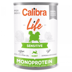 comida monoprotéica de conejo para perros calibra life sensitive conejo 400 g