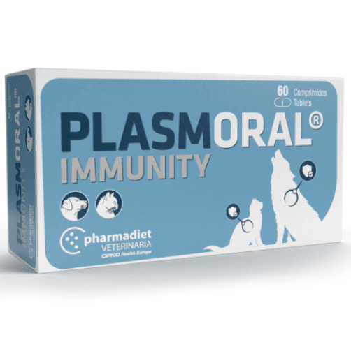 refuerza sistema inmune perros y gatos plamoral immunity 60 comprimidos