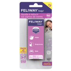 tranquilizante natural para gatos nuevo feliway HELP 3 recambios