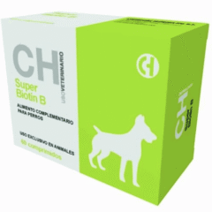 caída de pelo perros fortalecer pelo y piel perros súper biotin B 60 comprimidos