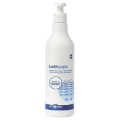champú perros pieles secas CON seborrea LetiKerato champú MANTENIMIENTO 500 ml
