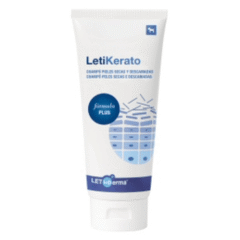 champú perros pieles secas queratoseborreícas LetiKerato champú fórmula plus 200 ml