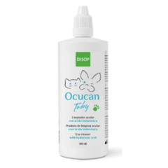 limpiador de ojos para perros y gatos con ácido hilurónico ocucan TOBY 360 ml