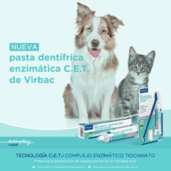 pasta dentrífica enzimática virbac, pasta de dientes enzimática para perrosy gato 70 g