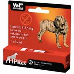 pipetas antiparasitarias perros de 40 A 55 kg fiprex XL 12 pipetas