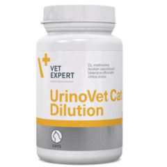 acidifica la orina gatos con cálculos de estruvita UrinoVet Cat Dilution 45 cápsulas