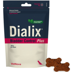 aspecto función de la vejiga perros dialix bladder control plus 60 chews