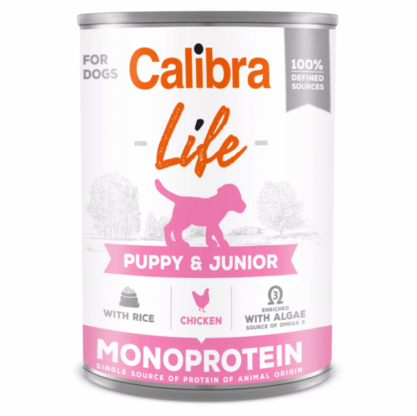 comida húmeda hipoalergénica para cachorro monoprotéica pollo calibra life puppy pollo 400 g