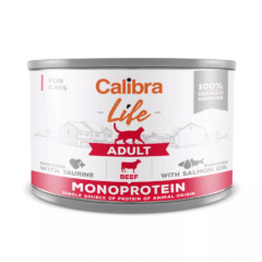 comida húmeda monoprotéica de ternera para gatos adultos calibra cat life ternera 200 g