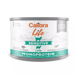 comida húmeda para gatos adultos de CORDERO calibra cat life sensitive CORDERO 200 g