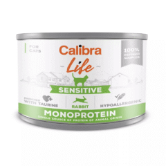 comida húmeda para gatos adultos de conejo calibra cat life sensitive conejo 200 g