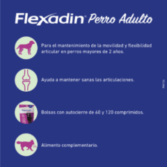 articulaciones perros adultos flexadin perros adultos comprimidos masticables características
