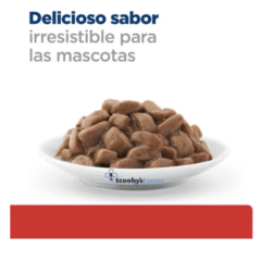 comida húmeda para gatos en bolsitas urinary stress feline c:d Hill´s 85 g aspecto