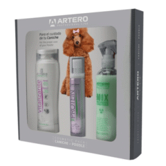 pack artero para el cuidado del pelo del caniche