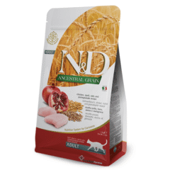 alimento completo para gatos adultos ND Cat Ancestral pollo y granada