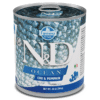 comida húmeda SIN CEREALES para perros ND Ocean perros adultos bacalao calabaza lata 285 g