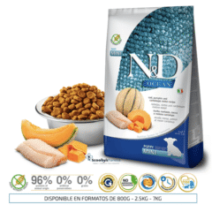 pienso para cachorros mini ND Ocean Puppy Mini Bacalao calabaza melón cachorros aspecto