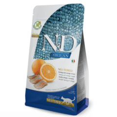 pienso para gatos castrados esterilizados ND Ocean neutered arenque naranja gatos esterilizados