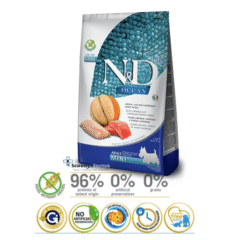 pienso para perros adultos mini ND Ocean salmón bacalao y melón características