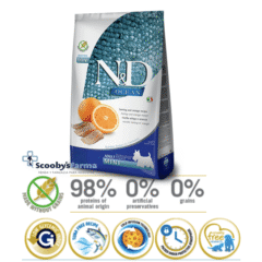 pienso para perros adultos raza mini ND Ocean arenque naranja características