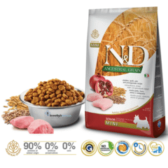 pienso para perros de más de 7 años de raza mini ND Ancestral SENIOR Mini Pollo Granada perros mini adultos 2,5 kg características