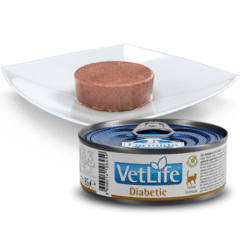 comida húmeda gatos diabéticos farmina vet life diabetic gatos 12x85 g aspecto
