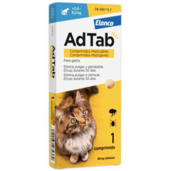 comprimidos contra pulgas y garrapatas para gatos adtab gatos medianos grandes de peso entre 2 a 8 kg 1 comprimido
