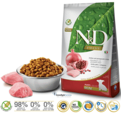 pienso sin cereales para cachorros de raza mini ND Prime Puppy pollo granada SIN CEREALES cachorros mini 2,5 kg características