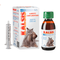 jarabe natural para refuerzo de los huesos perros y gatos Kalsis Pets 150 ml