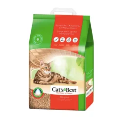 arena vegetal aglomerante biodegradable características OkoPlus arena biodegradable aglomerante gatos Cats Best Original