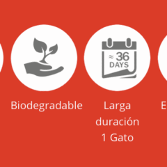 características OkoPlus arena biodegradable aglomerante gatos Cat´s Best Original