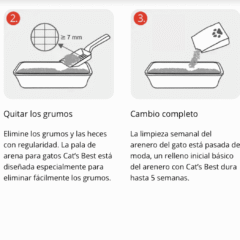 modo de uso OkoPlus arena biodegradable aglomerante gatos Cat´s Best Original
