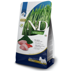 alimento para perros adultos de raza mini farmina nd spirulina dog mini cordero 2 kg